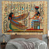 FEASRT Egyptian Gods Tapestry Ancient Hieroglyphic Tapestry Wall Hanging Tapestries for Home Bedroom Living Room Apartment Dorm Office Decor 80x60...