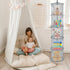 Libeder Mesh Hanging Storage Space Saver Bags Organizer,Foldable Storage Organizer 5 Compartments Toy Storage Basket for Kids Room Bathroom 2 Sets...