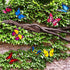 VGOODALL 50PCS Butterfly Garden Decorations, 11.5 inch Butterfly Stakes Ornaments Artificial Waterproof Butterflies for Flower Bouquet Outdoor Ind...