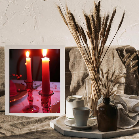 Posterizer 1 pcs-surprise candlelit Valentine's day dinner poster-Romantic Art-Holiday Poster Collection-Gift for Couples boyfriend girlfriend Hus...