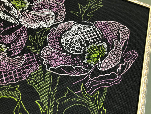 Riolis Cross Stitch, Lace Poppies (14 Count)...