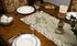 Embroidered Green Leaf on Antique Green Fabric Table Runner, Dresser Scarf (16Wx54L)...