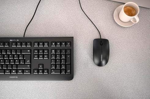 Cherry Corded Mouse. Simple Durable and Reliable Office Mouse. 3-Button with Scroll Wheel. USB Plug N Play. MC 1000...