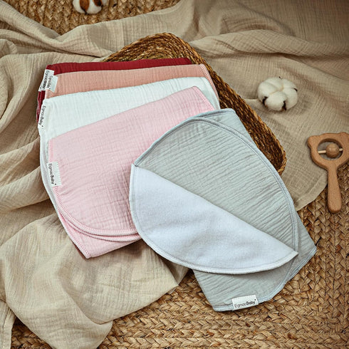 Muslin Burp Cloths for Baby,Organic Burping Cloths for Babies Boys Girls,Spit Up Rags Extra Soft and Absorbent 10 Pack...