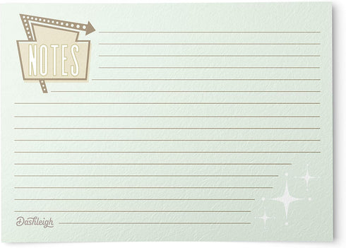 Retro Recipe Cards from Dashleigh, 48 Cards, 4x6 inches, The Gift Collection, Blank, Water-Resistant and Double-Sided...