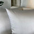 Aiking Home Collection 24x24 Inches Faux Silk Square European Shams, Zipper Closure, Silver (Set of 2)...