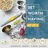 Spring Chef Stainless Steel Magnetic Measuring Spoons Set with Strong Magnets, Heavy Duty Metal Kitchen Essentials for New Home - Fits in Most Kit...