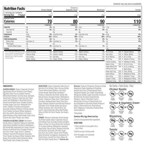 WonderSlim Protein Soup, Variety Pack, 70-110 Calories, 12-15g Protein, 0-1.5g Fat (7ct)...