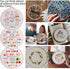 Fanryn Embroidery Kit for Beginners Beginner Embroidery Stitch Practice Kit, 3 Sets Embroidery Kit to Learn 35 Different Stitches for Craft Lover ...