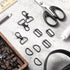 Hotop 56 Pieces D rings for purse bag hardware purse hardware for bag making buckles craft (Black,25 mm)...