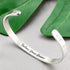 Yiyang Inspirational Bracelets for Women Stainless Steel Mantra Cuff Bangle for Her...