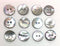 12 Premium Natural Agoya Shell Round Buttons, 2-Hole 5/8" (15mm) Ocean Pearl Buttons Set- Suits, Dreses...