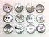 12 Premium Natural Agoya Shell Round Buttons, 2-Hole 5/8" (15mm) Ocean Pearl Buttons Set- Suits, Dreses...
