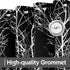 FMFUNCTEX 100% Blackout Curtains for Bedroom, Curtains 54 Inch Length Black Branch Curtains for Living Room, Silver Foil Metallic Tree Patterned P...