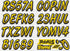 STIFFIE Whipline Yellow/Black 3" Boat & PWC Registration Decals • Numbers Letters Stickers...