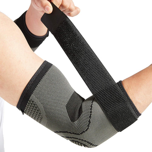 Bodyprox Elbow Brace with Strap for Tendonitis 2 Pack, Tennis Elbow Compression Sleeves, Golf Elbow Treatment...