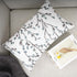 YOUR SMILE Classical Embroidery Jacquard Farmhouse Oblong Rectangle Chenille Teal Leaf Decorative Throw Pillow Case,12x20 inch...