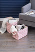 DII Polyester Container with Handles, Lattice Storage Bin, Small, Rose...