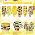 Whaline 6 Rolls Sunflower Wired Edge Ribbon 30 Yards 2.5 Inch Buffalo Plaids Flower Truck Fabric Ribbon Spring Summer Floral Decorative Craft Ribb...