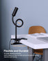 JHD Led Desk Lamp with Clamp - 10 Brightness Levels, 12" Flexible Gooseneck,Eye Protection USB Lamp - Suitable for Home Office, Reading, Bed Light...