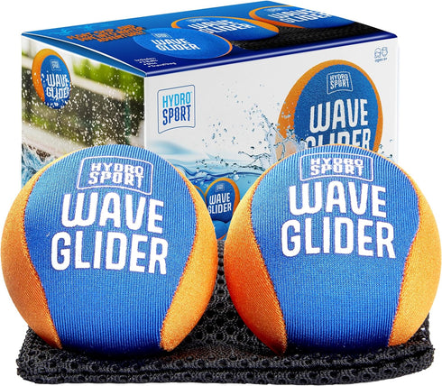 Wave Glider Water Skipping Ball Set - Water Skip Sports for Beach, Pool, Ocean, Lake - Swim Travel Fun Toys & Games for Kids, Teens, Adults & Fami...