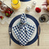 DII PVC Tabletop Collection Woven Indoor/Outdoor, Round Placemat Set, 13.75", Nautical Blue, 6 Piece...