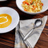 KEAWELL Premium 7.3 Inches Soup Spoons with Hook Handle, Set of 4, 18/10 Stainless Steel, Deep Bowl, Perfect for Ramen, Pho, Miso, Dumplings, Nood...