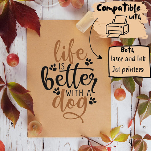 Mr. Pen- Kraft Paper Sheets, 50 Pack, 8.5 x 11", Kraft Paper, Brown Craft Paper, Craft Paper Sheets, Brown Printer Paper, Kraft Stationary Paper...