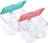 Southern Homewares Acrylic Spice Seasoning Storage Box Containers Blue Pink Lids Set of 2...