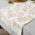 DII Holiday Dining Table Linen Metallic Fabric Kitchen Décor, Christmas Table Runner, 14x108, Gold Holly Leaves...
