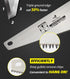 DOWELL 14 in Hand Saw - 11 TPI Fine Cuts Wood Saw Perfect for Sawing, Trimming, Gardening, Cutting Wood, Drywall, Plastic Pipes, Sharp Blade - Cro...