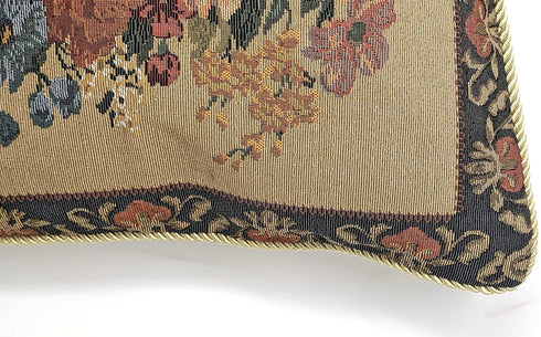 Tache Set of 2 Piece 18 X 18 Inch Victorian Floral Morning Awakening Tapestry Cushion Throw Pillow Cover...