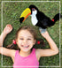 DolliBu Toucan Plush - Super Soft Toucan Stuffed Animal, Cute Tropical Rainforest Animals Figures Bird Plush Toy for Boys and Girls, Adorable Touc...