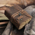 cuero Vintage Leather Journal - Antique Handmade Leather Bound journal with deckle edge paper for Men And Women Diary - Leather Sketchbook - Drawi...