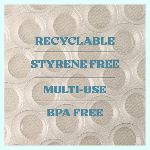 PLASTICPRO 30 Pack Crystal Like Clear Disposable Plastic Plates Dinner Dishes 6 ounce Bowls for Special Occasions Parties...