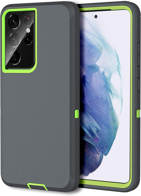 MXX Case Compatible with Galaxy S21 Ultra Case, 3-Layer Super Full Heavy Duty Body Bumper Cover/Shock Protection/Dust Proof, Designed for Samsung ...