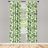 Lunarable Leaf Window Curtains, Tropical Jungle Rainforest Leaves Palm Mango Tree Wild Leaves Art Print, Lightweight Decor 2-Panel Set with Rod Po...