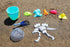 Dinosaur Beach Toys and Sand Tools Kids Set - Outdoor & Travel Fun for Toddlers, Boys or Girls with Dino Bucket for Sand Castle Building Kit - 21 ...