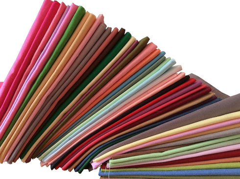 25pcs Solid Colors Premium Cotton Craft Fabric Bundle Squares Patchwork Lint DIY Sewing Scrapbooking Quilting Dot Pattern Artcraft (10" x 10")...
