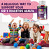 Built by Nature Kids Probiotic Gummies - 6 Diverse Probiotic Strains - Digestive & Immune Support - Chewable Kid Probiotic Gummy Supplement - No R...