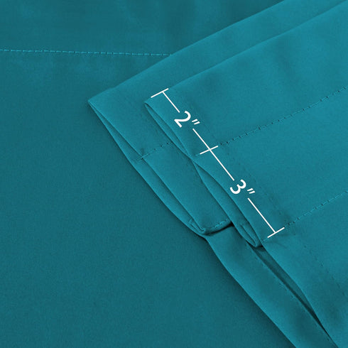 Turquoize Teal Valance Curtains for Kitchen Blackout Thermal Insulated Solid Window Curtain Valance Rod Pocket Scalloped Short Window Valance Curt...
