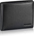 HISCOW Full Grain Leather Bifold Wallets for Men, Slim Minimalist Mens Wallet, Gifts for Dad Birthday Fathers Day (Pebbled Black)...