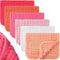 Hicarer 6 Count Muslin Burp Cloths Cotton Baby Burping Rags Large 20 x 10 Inch 6 Layers Spit up Rags Soft Absorbent Multicolor Wash Cloths Diapers...