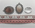ALL in ONE 10 Sets Cabochon Frame Setting Tray Pendant with Clear Glass Dome Tile for DIY Jewelry Making (25x18MM Antique Silver#2)...