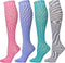 LEVSOX Compression Socks Women and Men Christmas 20-30mmHg Knee High Best for Nurses, Travel, Pregnancy...