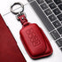 Tukellen for Lexus Leather Key Fob Cover with Keychain Compatible with Lexus RX ES GS LS NX RS GX LX RC LC Smart Key-Red...