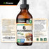 BIO KRAUTER 6 Mushrooms Supplement 6-in-1 - Lions Mane, Shiitake,Turkey Tail, Cordyceps, Reishi & Chaga Liquid Extract - Mushroom Complex Tincture...