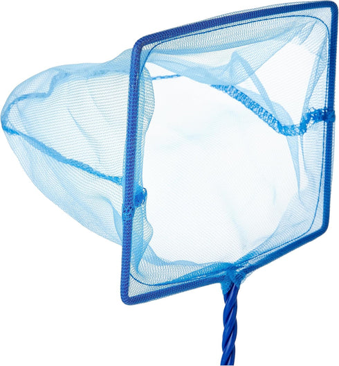 Marina 4-Inch Blue Fine Nylon Net with 10-Inch Handle, Aquarium Maintenance Tool, Blue, 11274...