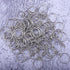 HAUTOCO 100pcs Keychain Rings with Chain and Jump Rings, 1 inch Split Key Ring with Chain Heavy-Duty Keychain Rings Bulk for Craft Making Jewelry ...