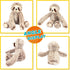 Easfan 17'' Sloth Stuffed Animal Realistic Cute Plush Toy Soft Tree Sloth Plushie Stuff Adorable Birthday for Kids Boys Girls, Brown...